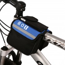 BOI bicycle beam package Bike Frame Rack Tube Bag??cycling bag Blue
