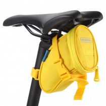 [Yellow]Cycling Seat Bag Bicycle Saddle Bag Under Seat Pack Bike Seat Pouch