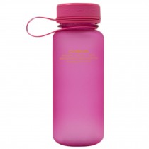 20-Ounce Minimalist Leakage-Proof Water Bottle with Carrying Strap,Frosted/Pink