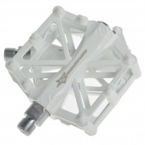 Creative Mountain Bicycle Pedals Fixed Gear Bike Aluminium Alloy Pedals,White