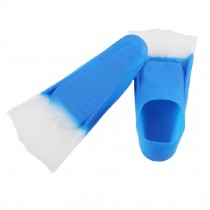 Swimming Training Snorkeling Diving Fins - Blue & White (L)