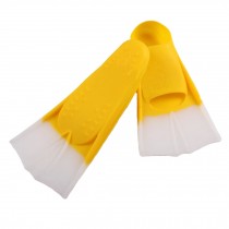 Swimming Training Snorkeling Diving Fins - Yellow & White (L)