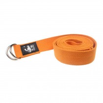 250CM Cotton Yoga Strap Pilates Stretch Exercise Band Yoga Accessories, Orange