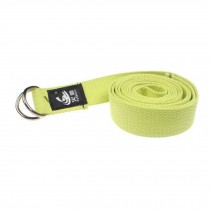 250CM Cotton Yoga Strap Pilates Stretch Exercise Band Yoga Accessories, Green