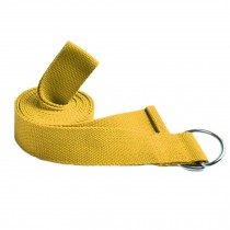 Set of 2 Yoga Strap Stretch Exercise Band with Buckle Pilates Accessories Yellow