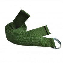 Set of 2 Cotton Yoga Strap Pilates Stretch Exercise Band Yoga Accessories, Green
