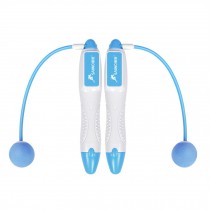 Jump Rope for Fitness Training,Wireless Jump Rope PU Skipping Rope 3M Blue