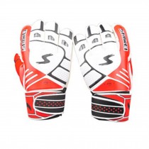 Cool Receiver Glove Latex Football Receiver Gloves for Adults, (White/Red, M)