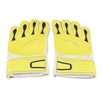 Adults Receiver Glove Latex Football Receiver Gloves, (White/Yellow, M)