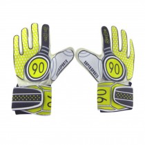 Breathable Adults Football Receiver Gloves, (Yellow/Black, M)