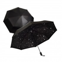 Automatic 3 Folding Umbrella Windproof Anti-UV Outdoor Rain/Sun umbrella Starry