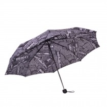 Automatic 3 Folding Umbrella Windproof Anti-UV Outdoor Rain/Sun umbrella News E