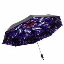 Automatic 3 Folding Umbrella Windproof Anti-UV Outdoor Rain/Sun umbrella N