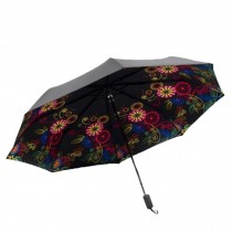 Automatic 3 Folding Umbrella Windproof Anti-UV Outdoor Rain/Sun umbrella O