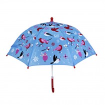 Kids Umbrella - Childrens Rainy  Day Umbrella - bird  and fllower