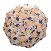 Camouflage Three Folding Umbrella UV Protection Sun Umbrella,Orange