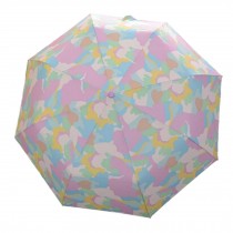 Camouflage Three Folding Umbrella UV Protection Sun Umbrella,Purple