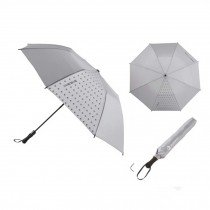 Full-automatic Golf Large Folding Umbrella UV Protection Umbrella,Gray