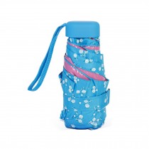 Travel Beautiful blue Umbrella For Easy Carrying Mini light Compact