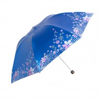 Creative Convenient Umbrella Fashion flower mazarine Compact  Umbrella