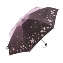 Travel marroon Umbrella Compact Convenient Easy Carrying Star Umbrella