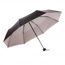 Simple Style Folding Travel Umbrella Windproof Anti-UV Umbrella-Camel