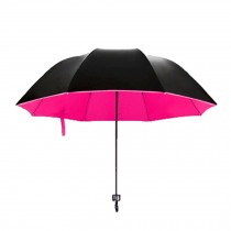 Simple Style Folding Travel Umbrella Windproof Anti-UV Umbrella-Pink
