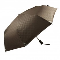 Simple Style Automatic Folding Umbrella Windproof Anti-UV Umbrella-Brown Plaid