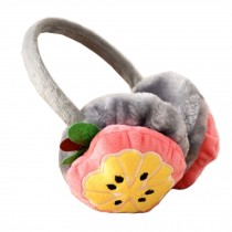 Cute Fruit Super Soft Earmuffs Winter Earmuffs Ear Warmers, Orange