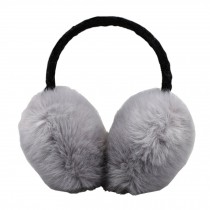 Fashion Plush Faux Fur Earmuffs Earwarmer Winter Accessory,thick,gray