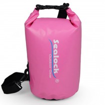 5L-Waterproof Dry Sack For Boating/Floating/Swimming with Strap,Pink