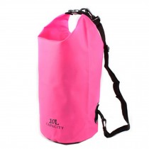 10L-Waterproof Dry Sack For Boating/Floating/Swimming with Strap,Rose Red