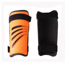 Fashionable And Professional Youths Soccer Shin Guards With Ties, Orange