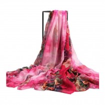 Womens Emulation Silk Chinese Chiffon Shawl Scarve beach shawl ( I )