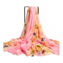 Womens Emulation Silk Chinese Chiffon Shawl Scarve beach shawl ( L )