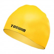 Men & Women Swim Cap Bathing Cap Waterproof Swimming Hat Hair Protector Yellow