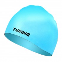 Men & Women Swim Cap Bathing Cap Waterproof Swimming Hat Hair Protector Blue #3