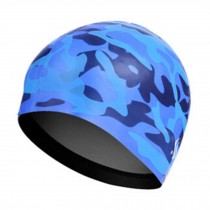 Professional Swimming Cap Bathing Cap Waterproof Silicone Swim Cap Blue