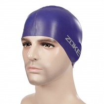 100% New Silicone Waterproof Earmuffs Hair Professional Swimming Cap,Purple