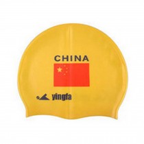 Pure Silicone Swimming Cap, Printed Swimming Cap, Flag Printed Cap, P