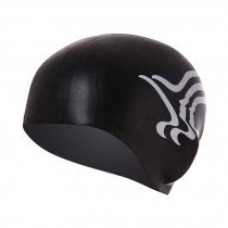 Black Simply Style Silicone Swimming Cap for Men and Women/ Unisex Cap