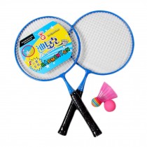 Kid's Badminton Sets Children Indoor/Outdoor Sports Toy Ball Game-Blue/Black