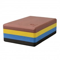 High-Density Yoga Block Foam Blocks Brick Yoga Mat Accessory Gym - Rainbow