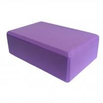 Set of 2 High-Density Yoga Block Foam Blocks Brick Yoga Mat Accessory, Purple