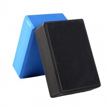 2PCS High-Density Yoga Block Blocks Brick Yoga Mat Accessory Gym, Black+Blue