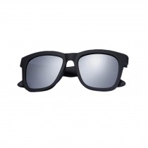 Fashion Retro Polarized Sunglasses(Sand Black with Silver Strip)