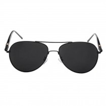Premium Polarized Driving Sunglasses Glasses Metal Frame Eyewear Unisex - Black