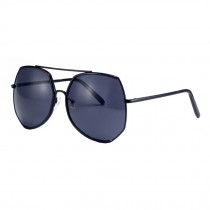 Women's Oversize Fashion Flash Mirror Lens Sunglasses Eyewear, Black