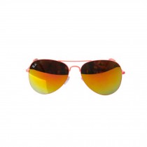 Fashion Unisex Colorful Lens Pretty Sunglasses Orange Frame,Gold Red