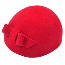 Ladies Fashionable British Style Hat Beret Hat, Red